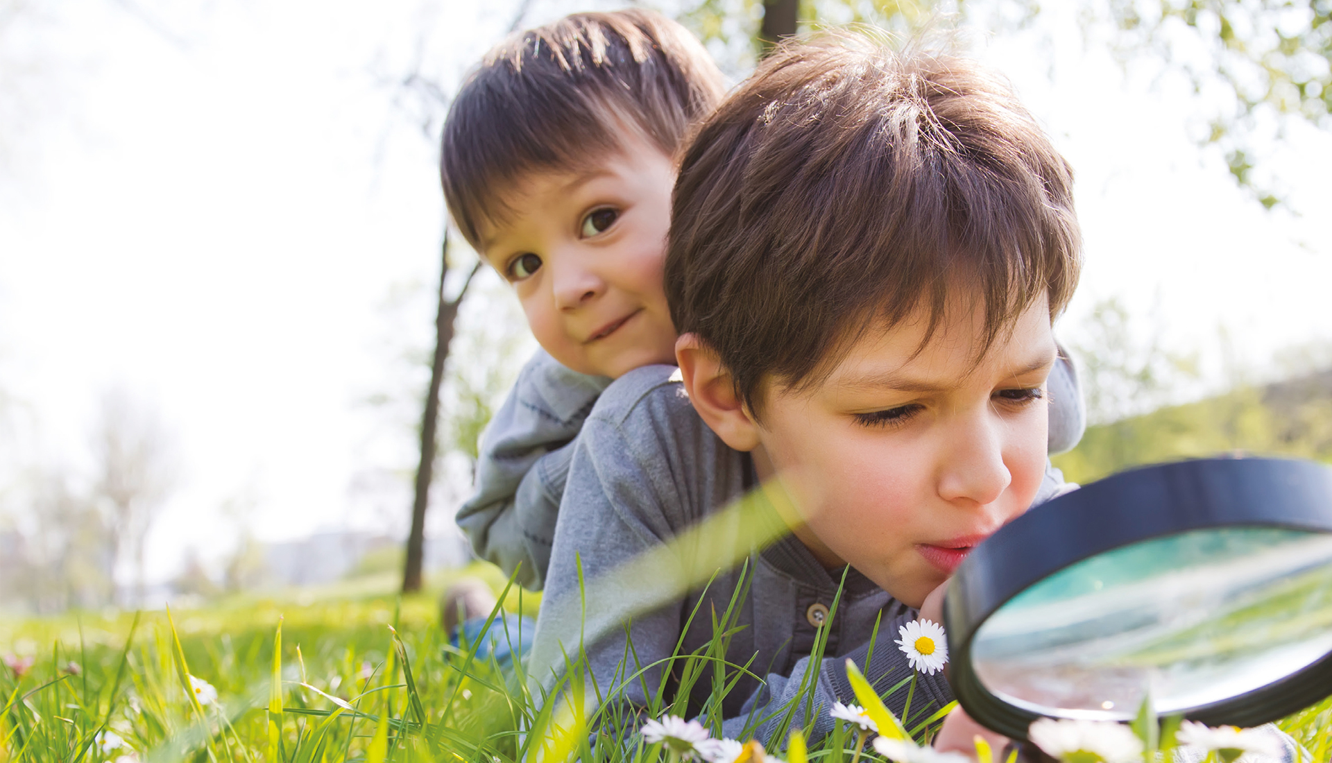 Şehirli Çocuklar İçin Doğa Keşif Rehberi,Orman kaşifleri,Doğa eğitimi,Doğa ile ilgili kitaplar,bitkiyi büyüteçle inceleyen çocuk,Böcek gözlem kutusu
