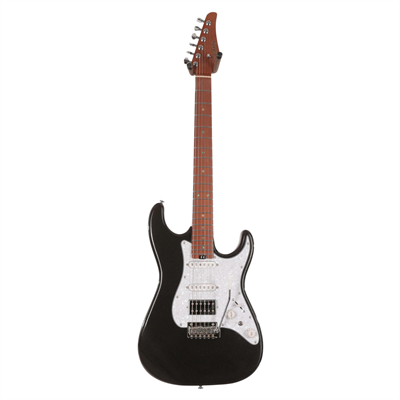 Soloking MS-1 Classic Electric Guitar in Metallic Black  W/Gigbag
