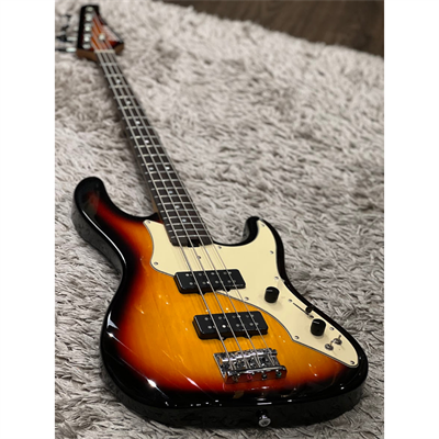Soloking MJ-1 Classic Bass in 3 Tone Sunburst with Roasted Maple Neck and Rosewood FB W/Gigbag