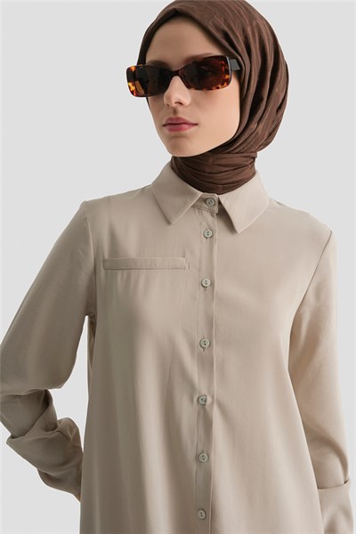 Tunik Elbise Bej
