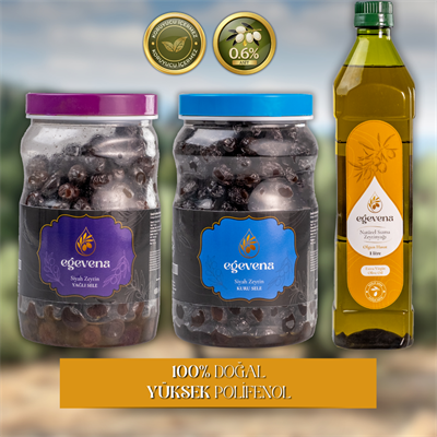 Kuru Sele + Yağlı Sele + 1 Litre Olgun Hasat Zeytinyağı-GURME SETLER