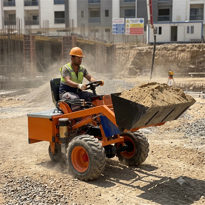 Balatlı3 Tekerlekli Mini Elektrikli Yükleyici 500 kg Kapasiteli