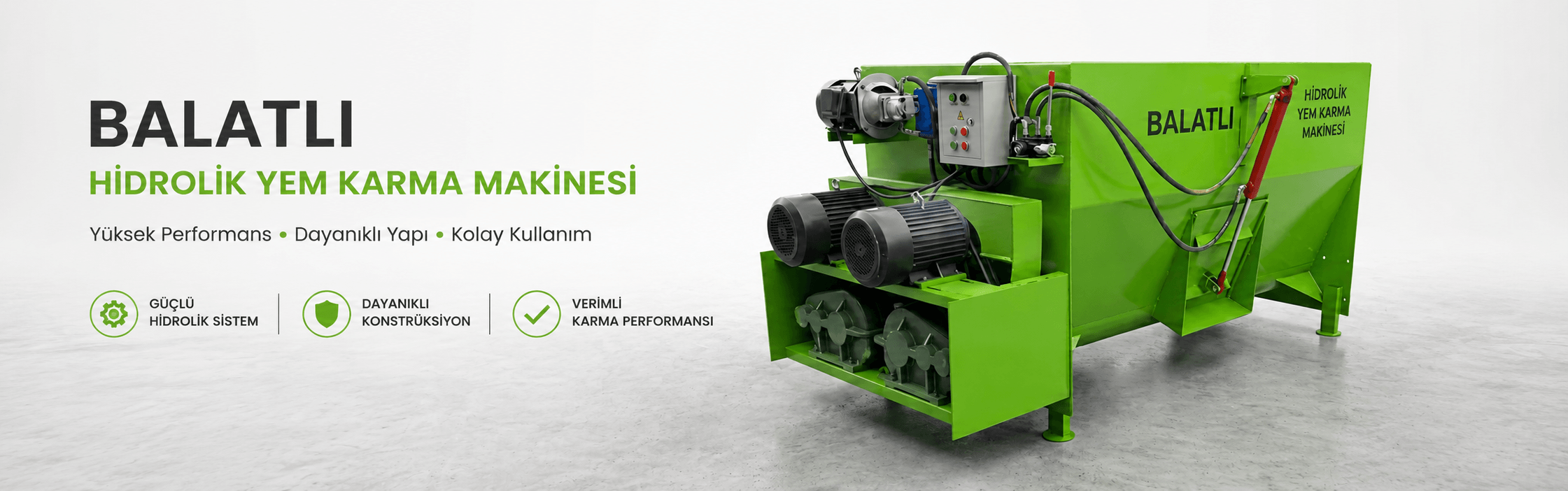 Balatlı Hidrolik Yem Karma Makinesi