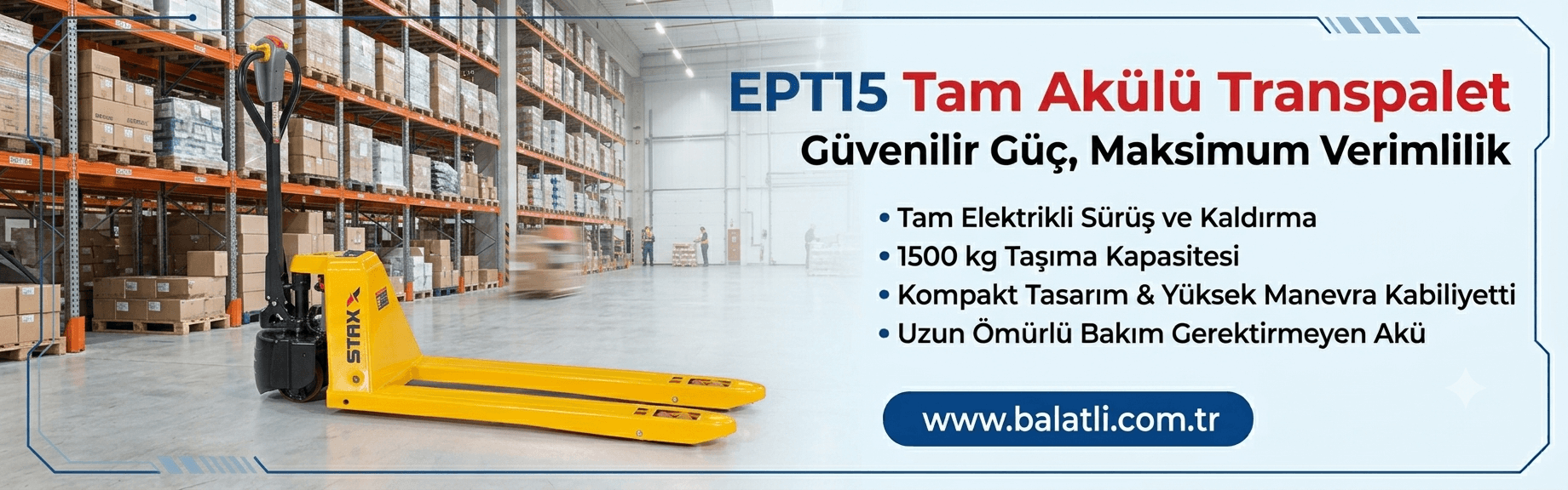 Tam Akülü Transpalet