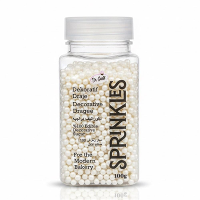2 mm Sedef Boncuk Süsleme Şekeri 100 Gr – Pasta ve Tatlı Dekorasyonu
