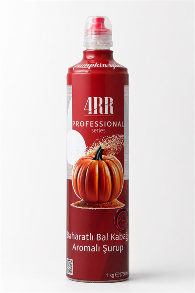 4RR Baharatlı Balkabağı Aromalı Kahve & Kokteyl & İçecek Şurubu 750 Ml