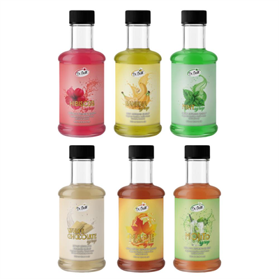 Dr. Gusto 6lı Kokteyl Şurubu Seti 300 cc (Nane, Muz, Akça Ağaç, Mojito, Hibiskus, Beyaz Çikolata)