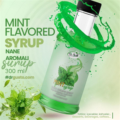 Dr. Gusto 6lı Kokteyl Şurubu Seti 300 cc (Nane, Muz, Akça Ağaç, Mojito, Hibiskus, Beyaz Çikolata)