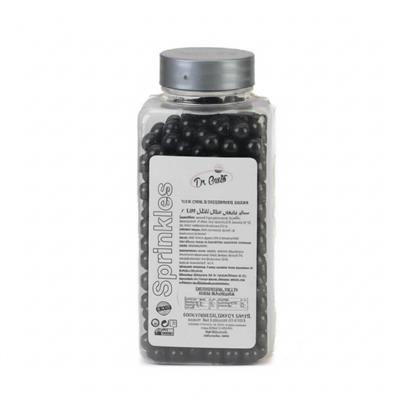 Dr. Gusto 8 Mm Siyah Boncuk Şeker 250 gr - Dekoratif Pasta ve Tatlı Süsü