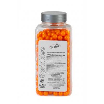 8 mm Turuncu Boncuk Şeker 250 g – Pasta ve Tatlı Süsleme Şekeri