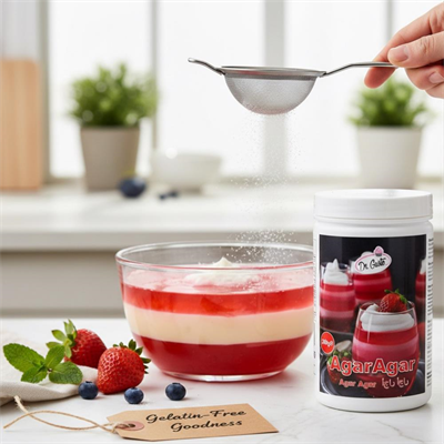 Agar Agar 200 Gr – Bitkisel Jel Kıvam Verici 900 Bloom