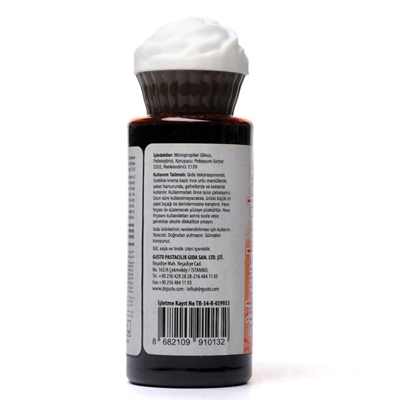 Airbrush Gıda Boyası Kırmızı 120 ml – Pasta, Şeker Hamuru ve Fondan İçin Profesyonel Boya