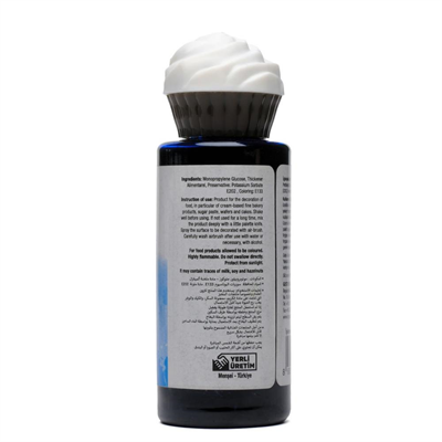 Airbrush Gıda Boyası Mavi 120 ml – Pasta, Şeker Hamuru ve Fondan İçin Profesyonel Boya