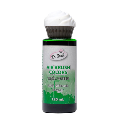 Airbrush Gıda Boyası Yeşil 120 ml – Pasta, Şeker Hamuru ve Fondan İçin Profesyonel Boya