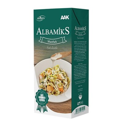 Albamix Mutfak Krema Yeşil 1 Lt Profesyonel Yemek ve Tatlı Kreması