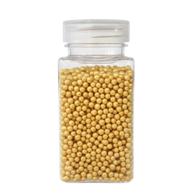 Dr. Gusto Altın Boncuk Şeker 2 Mm - 100 gr | Pasta, Cupcake ve Tatlı Süsleme Boncuğu