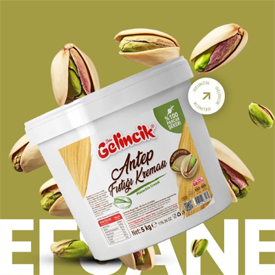 Antep Fıstık Kreması 5 KG – Profesyonel Kullanım İçin Yoğun Kıvamlı Fıstık Kreması
