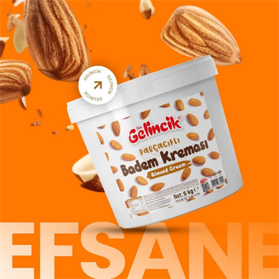 Badem Kreması Parçacıklı 5 Kg – %30 Badem İçerikli Profesyonel Dolgu Kreması