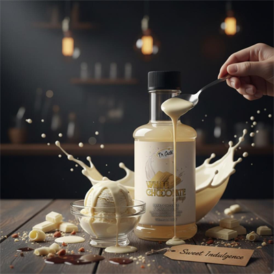 Dr. Gusto Beyaz Çikolata Kokteyl Şurubu 300 cc - Yoğun Aromalı İçecek, Kahve ve Tatlı Şurubu