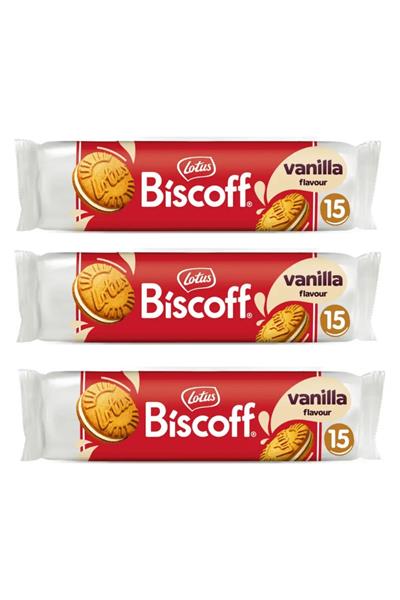 Biscoff Vanilya Kremalı Sandviç Bisküvi 150 Gr X 3 Adet