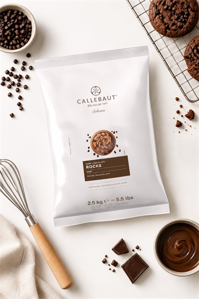 Callebaut Chocrocks Bitter Parça Çikolata 4–7 mm 2,5 Kg