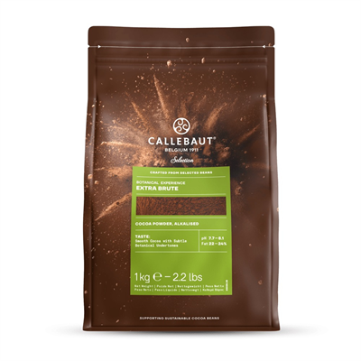 Callebaut Extra Brute Kakao 1 kg (%22 - %24 Yağlı)