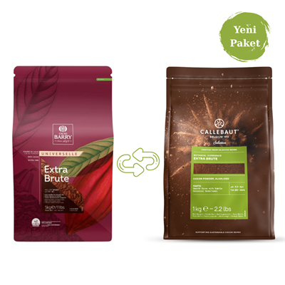 Callebaut Extra Brute Kakao 1 kg (%22 - %24 Yağlı)