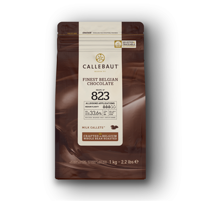 Callebaut Lezzeti: 823 Sütlü & W2 Beyaz Çikolata Drop 2li Paket (2x1 kg)