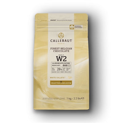 Callebaut Lezzeti: 823 Sütlü & W2 Beyaz Çikolata Drop 2li Paket (2x1 kg)