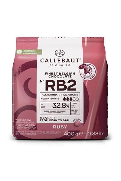 Callebaut Ruby Drop Çikolata 400 gr