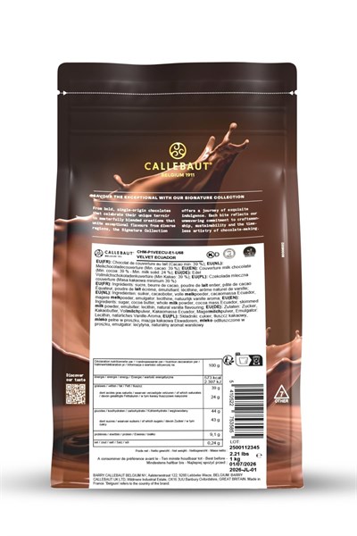 Callebaut Signature Collection Ecuador Sütlü Çikolata 1 kg