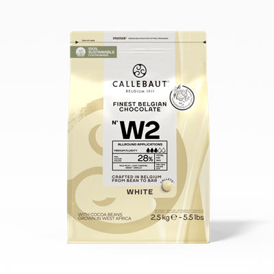Callebaut W2 Beyaz Drop Çikolata 2,5 kg