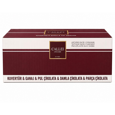 Callei Chocolate Sütlü Damla Çikolata 3 KG – Pasta, Kurabiye ve Tatlı Tarifleri İçin Profesyonel Sütlü Çikolata
