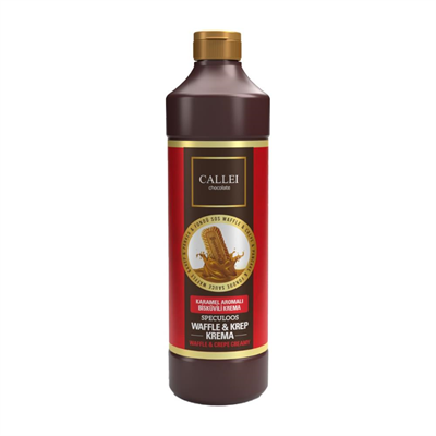 Callei Karamelize Bisküvili Waffle & Pancake Çikolata Sosu 1 Kg – Yoğun Aromalı Tatlı Sosu