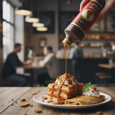 Callei Karamelize Bisküvili Waffle & Pancake Çikolata Sosu 1 Kg – Yoğun Aromalı Tatlı Sosu