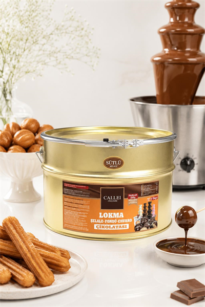 Callei Sütlü Şelale Fondü Churro Çikolatası 10 Kg