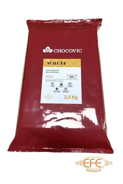 Callebaut Chocovic Sütlü Kuvertür Çikolata 2,5 kg x 10 adet