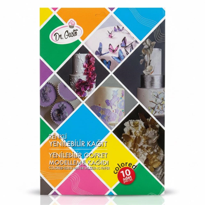Dr. Gusto Çiçek Modelleme Renkli (10lu) - 03 Wafer Paper