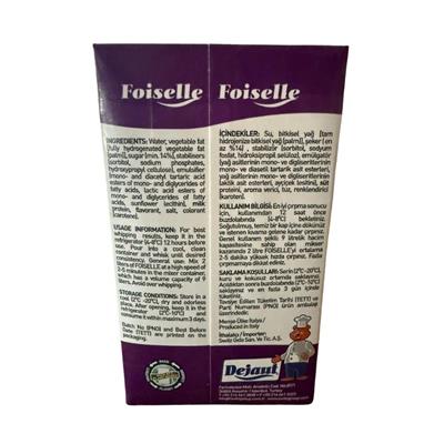 CSM Foiselle Şekerli Sıvı Şanti 1 Lt – Profesyonel Kullanıma Uygun