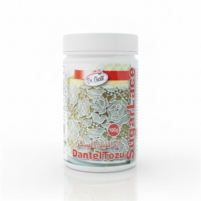 Dr. Gusto Dantel Tozu 100 gr - Pasta ve Tatlılarda Şık Süslemeler için Kullanıma Hazır Karışım