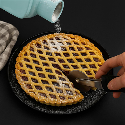 Dekor Hamur Şablonu 30 cm – Lattice (Petek) Desen Pasta, Tart, Kurabiye Dekorasyon Kalıbı