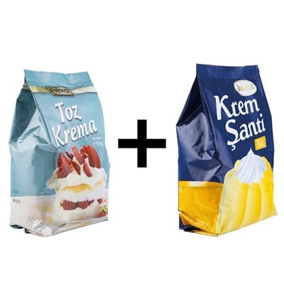 Dondo Krem Şanti 1000 gr & Fiero Toz Krema Patiseri 1000 Gr.
