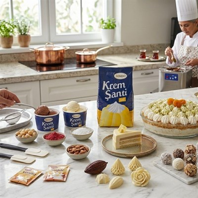 Dondo Krem Şanti 1000 gr & Fiero Toz Krema Patiseri 1000 Gr.