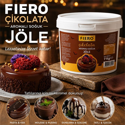 Dondo Soğuk Jöle Çikolata Aromalı 7 KG – Pasta, Tart ve Tatlılar İçin Profesyonel Parlak Soğuk Pasta Jölesi