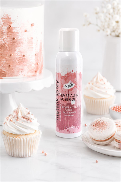 Dr. Gusto Rose Gold Sprey Gıda Boyası 150 ml