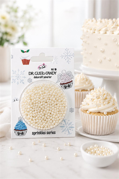 Dr. Gusto 2 mm Candy Sedef Boncuk Pasta Süsleme Şekeri