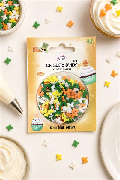 Dr. Gusto Karışık Renkli Kelebek Pasta Süsleme Şekeri