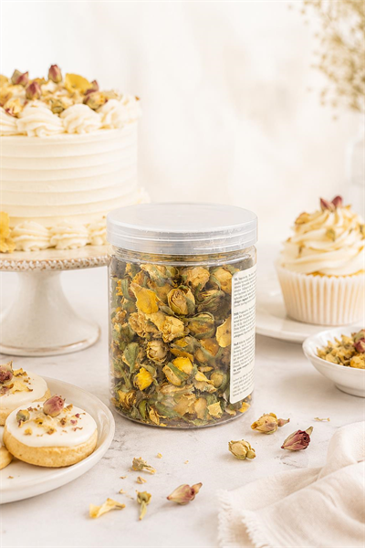 Dr. Gusto No:3 Sarı Gerçek Yenilebilir Kurutulmuş Gül 30 Gr
