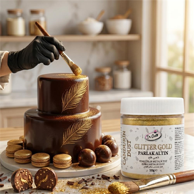 DR.GUSTO METALİK TOZ 10 GR GLITTER ALTIN