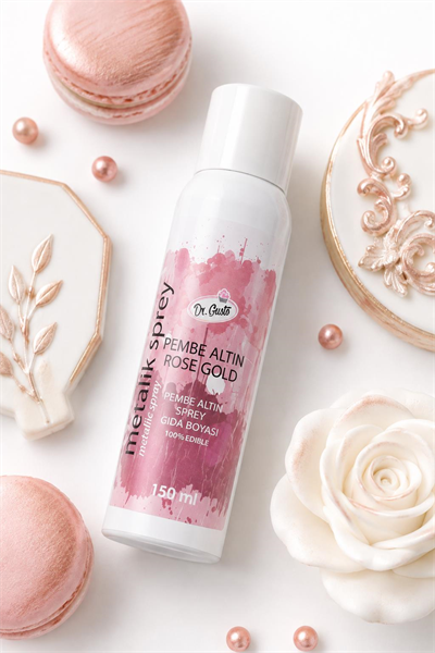 Dr. Gusto Rose Gold Sprey Gıda Boyası 150 ml